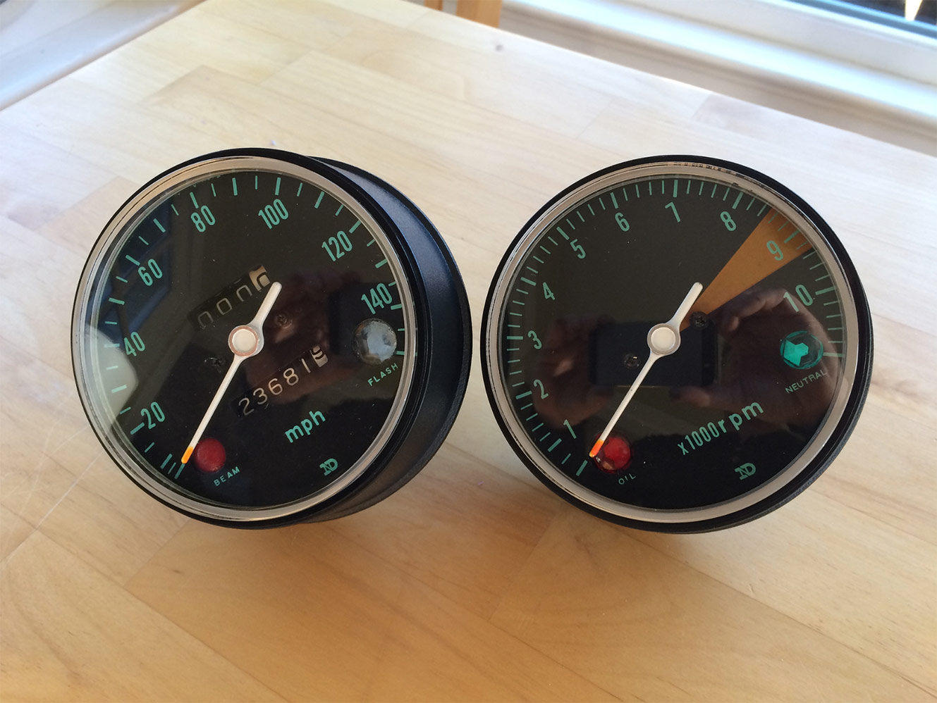 Freshly restored guages.